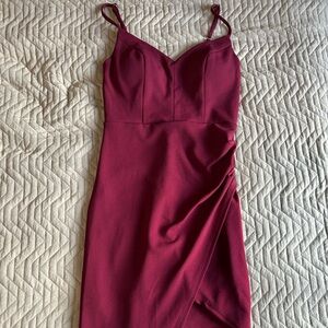 Emerald Sundae Burgundy Dress